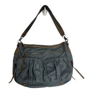 MZ Wallace Olivia Hobo Steel Bag *Needs repair, flaw on zipper*